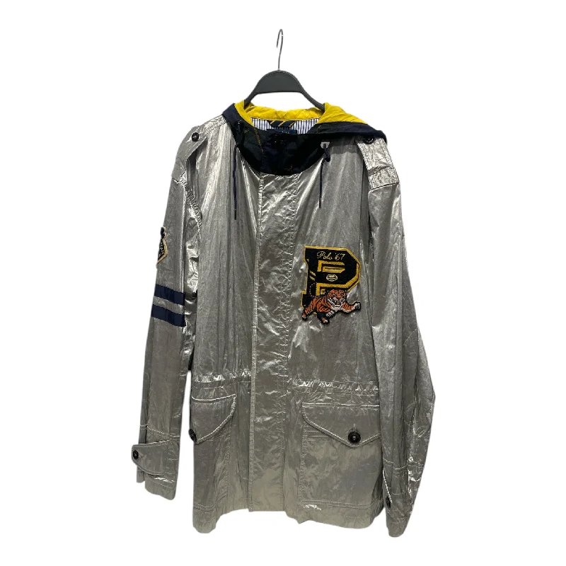 POLO RALPH LAUREN/Windbreaker/L/Polyester/SLV/RALPH'S TIGER RAIN JACKET